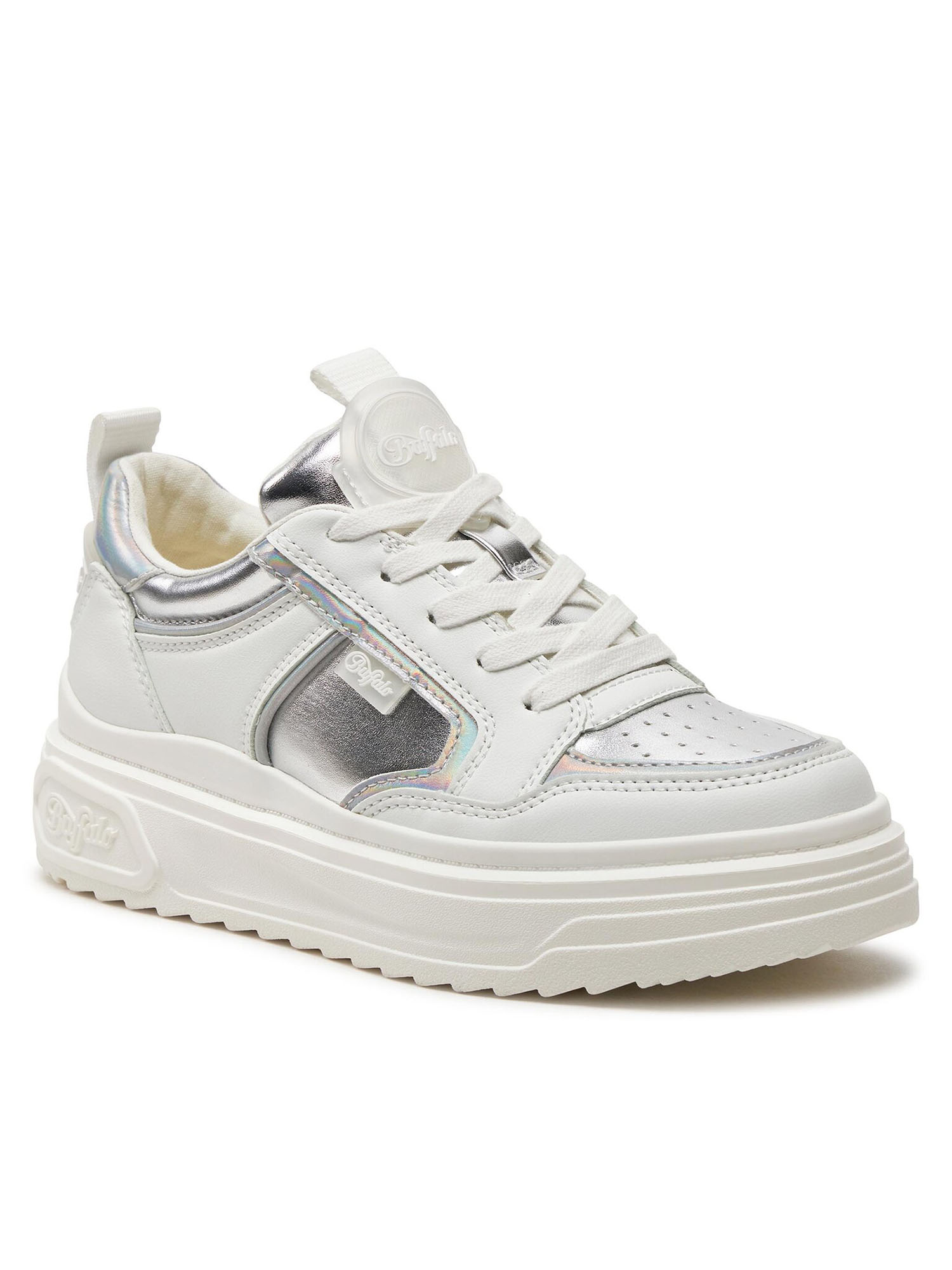 SNEAKERS VECTRA LOW BUFFALO DONNA BIANCO ARGENTO