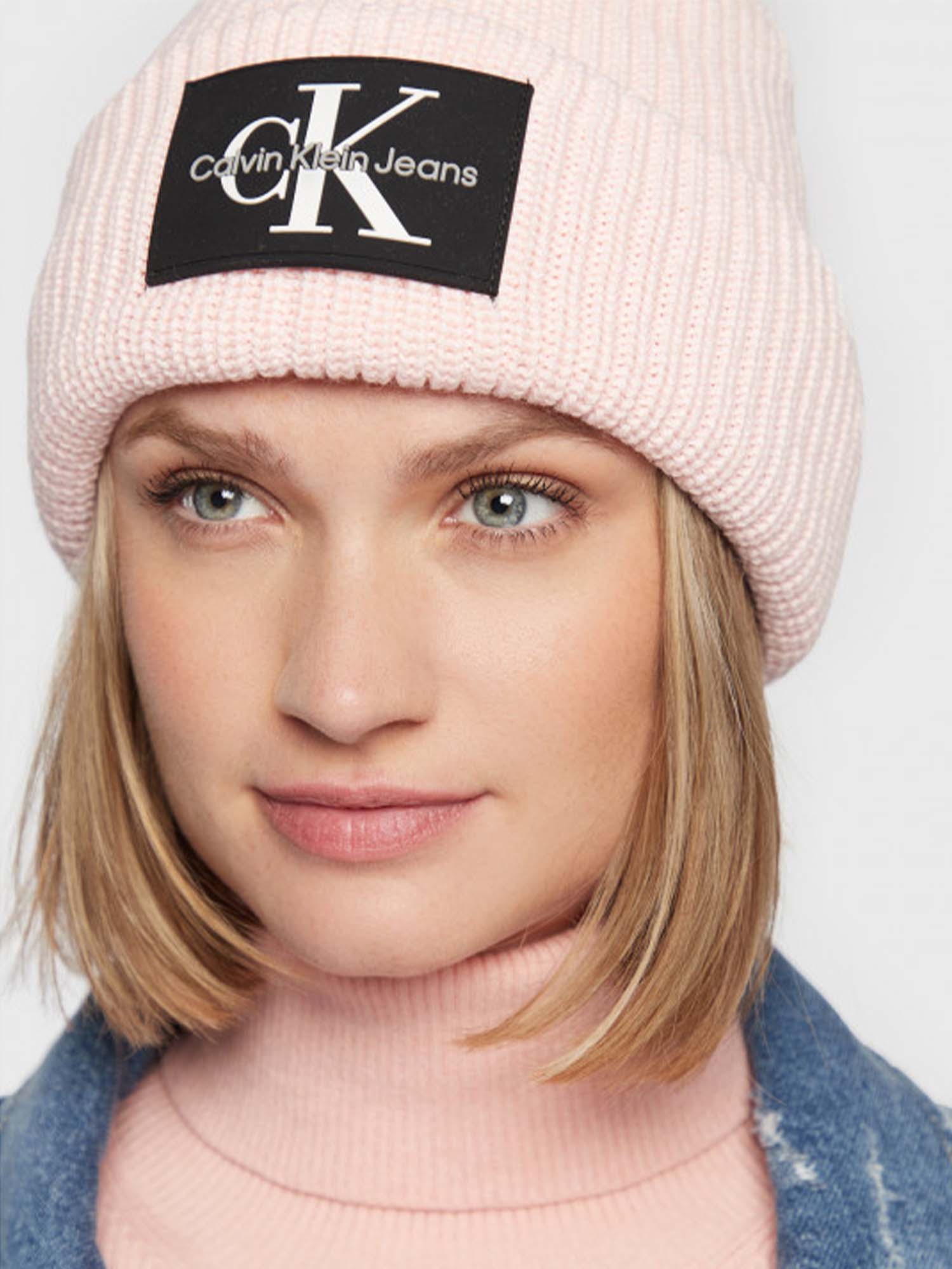 CAPPELLO CALVIN KLEIN JEANS IN LANA - ROSA