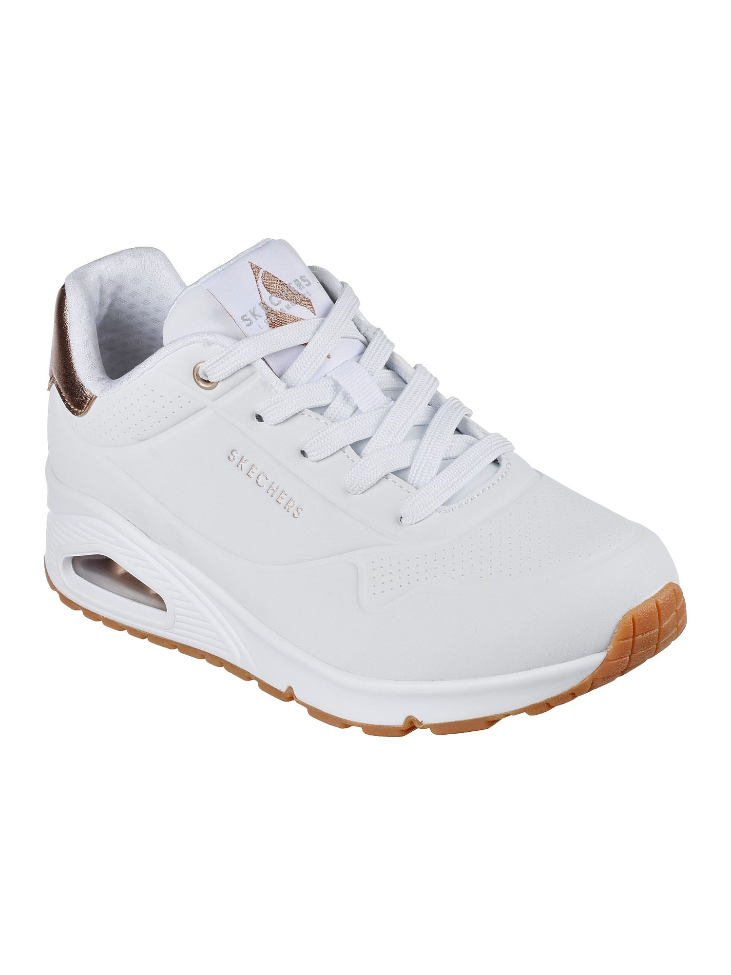 SNEAKERS UNO SKECHERS DONNA BIANCO