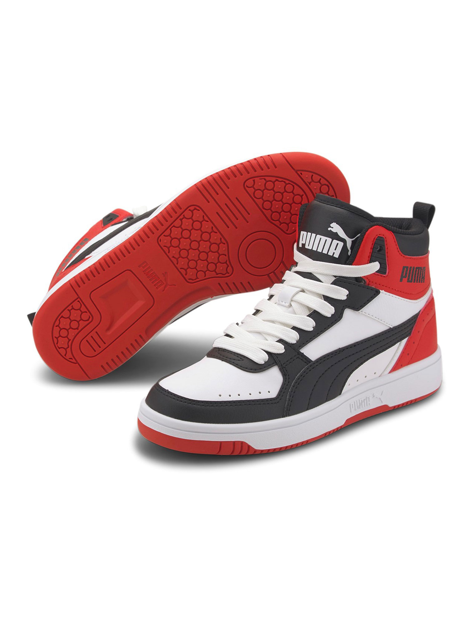 SNEAKERS ALTE DA RAGAZZO PUMA REBOUND GS - BIANCO-ROSSO