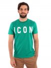 T-SHIRT BASIC CON MAXI LOGO ICON UOMO VERDE