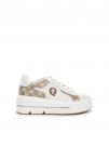 SNEAKERS CON PLATFORM QUEEN HELENA DONNA BIANCO ORO