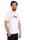 T-SHIRT ESSENTIAL LOGO PUMA UOMO BIANCO