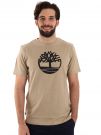 T-SHIRT CON LOGO TIMBERLAND UOMO BEIGE