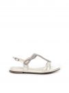 SANDALO CON FASCIA IN STRASS TAMARIS DONNA PERLA