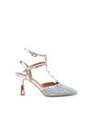SLINGBACK CON BORCHIE CLYO' DONNA AZZURRO