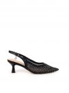 SLINGBACK CON STRASS CLYO' DONNA NERO