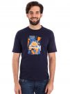 T-SHIRT LOGO GUOTI KAPPA UOMO BLU