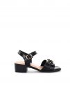 SANDALO CON FIBBIA DECORATIVA VALLEVERDE DONNA NERO
