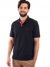 POLO IN PIQUE A CONTRASTO GANT UOMO BLU-ROSSO