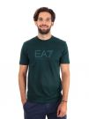T-SHIRT GIROCOLLO TRAIN VISIBILITY EA7 EMPORIO ARMANI VERDE SCURO