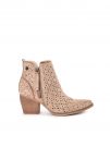 STIVALETTO CON ZIP REFRESH DONNA BEIGE