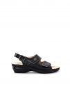 SANDALO CON STRAPPO VALLEVERDE DONNA NERO
