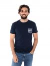 T-SHIRT CON TASCHINO YES ZEE UOMO BLU