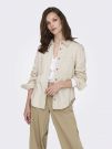 ONLY SILLA L/S FITTE - ECRU'