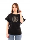 T-SHIRT DA DONNA YES ZEE - NERO