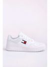 SNEAKERS RETRO BASKET TOMMY JEANS HILFIGER DA UOMO BIANCO