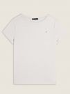 T-SHIRT CON DETTAGLIO IN SANGALLO FREDDY DA DONNA PANNA