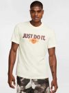 T-SHIRT CON MAXI LOGO NIKE DA UOMO PANNA