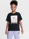 T-SHIRT CON STAMPA NIKE BAMBINA NERO
