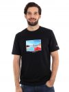 T-SHIRT CON STAMPA CHAMPION UOMO NERO