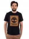 T-SHIRT LOGO A CONTRASTO TIMBERLAND UOMO NERO