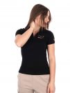 POLO EVOLUTION EA7 EMPORIO ARMANI DONNA NERO