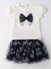 IDO T-SHIRT+GONNA - BIANCO-BLU