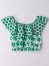 IDO TOP - BIANCO-VERDE