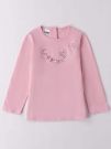 T-SHIRT CON STRASS IDO BAMBINA ROSA