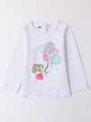 T-SHIRT CON STAMPA E STRASS IDO BAMBINA BIANCO