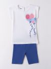 IDO BTS T-SHIRT+SHOR - BIANCO-BLU