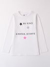 T-SHIRT CON STAMPA IDO RAGAZZA BIANCO