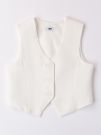 GILET IN CREPE IDO RAGAZZA BIANCO