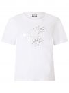 T-SHIRT CON STAMPA LAMINATA KAPPA DONNA BIANCO