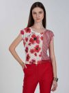 T-SHIRT CON STAMPA YES ZEE DONNA ROSSO