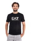 T-SHIRT GIROCOLLO TRAIN VISIBILITY EA7 EMPORIO ARMANI NERO BEIGE
