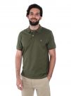 POLO IN PIQUE GANT UOMO VERDE MILITARE