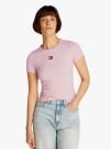 T-SHIRT SLIM BADGE TOMMY JEANS DONNA ROSA