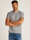 T-SHIRT GIROCOLLO SLIM LINEAR TOMMY HILFIGER DA UOMO GRIGIO