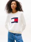 TOMMY H. CLRBLCKFLAG - ECRU'