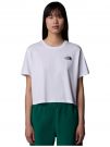 T-SHIRT CROPPED THE NORTH FACE DONNA BIANCO