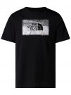 T-SHIRT FOUNDATION ABSTRACT THE NORTH FACE UOMO NERO