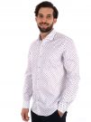 CAMICIA COMETA FB UOMO BIANCO-MARRONE