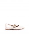 BALLERINA CON FIBBIE CLYO' DONNA BEIGE