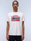 T-SHIRT S-LARI NAPAPIJRI DA UOMO BIANCO