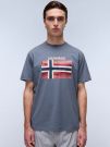 T-SHIRT S-LARI NAPAPIJRI DA UOMO GRIGIO
