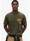 T-SHIRT TRADE TOOLS SUPERDRY UOMO VERDE