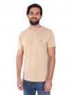 T-SHIRT IN PIQUET GANT UOMO BEIGE