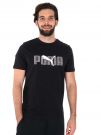 T-SHIRT ESSENTIAL LOGO PUMA UOMO NERO